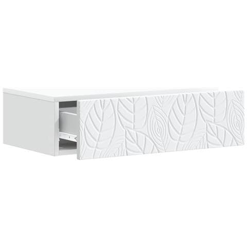 Tavolino da Parete Laterale Bianco 87,5 x 34,5 x 17 cm - Foto 2