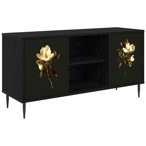 Mobile TV BREMEN 102 x 33 x 51 cm Rovere Nero - Foto 1