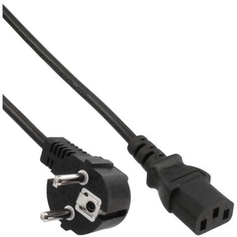 cavo alimentazione elettrica spina cee 77 (schu. ko.) a 90 a presa vde c13, nero, 2,5m - Foto 1