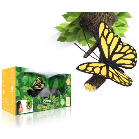 Farfalla Gialla 3D FX Deco Light Lampada da muro - Foto 2