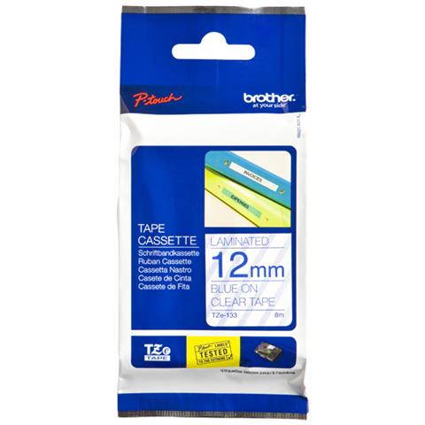 Tze-133 Nastro Per Etichettatrice Blu Su Trasparente - Foto 5