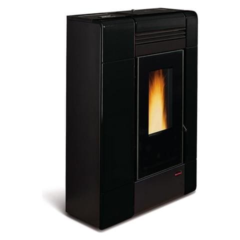 Stufa A Pellet Ilenia Nero Opaco 2,4-8,0 Kw 230 M³ Riscaldabili - Foto 1