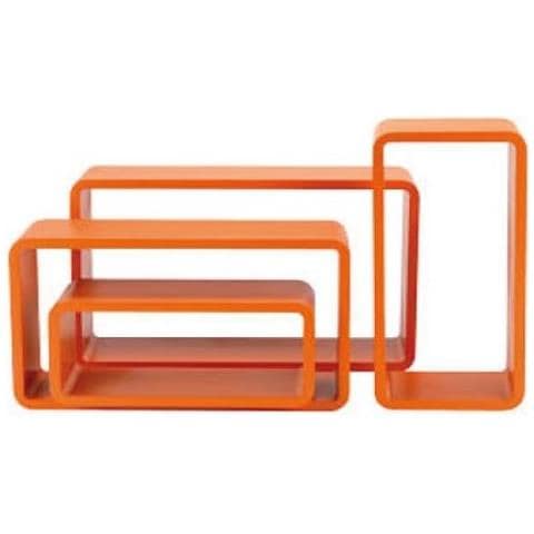 Set Quattro Mensole Componibili Color Arancione - Foto 2