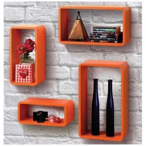 Set Quattro Mensole Componibili Color Arancione - Foto 1