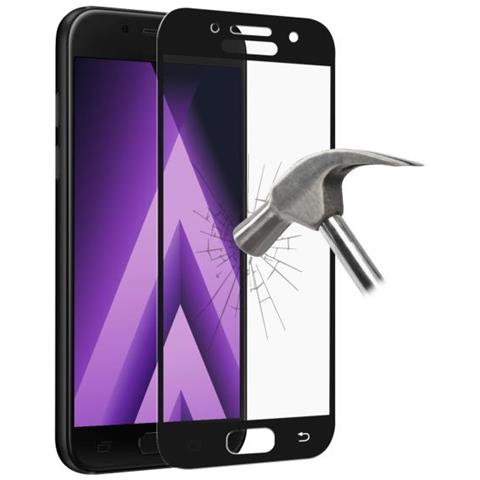 Vetro Temperato Standard con Frame per Samsung Galaxy A5 2017 5.2" Nero - Foto 1