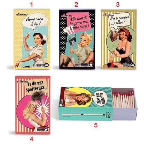 260 Fiammiferi Vintage Housewife Scatola 4 Cm Collezione Modello 4 - Foto 1