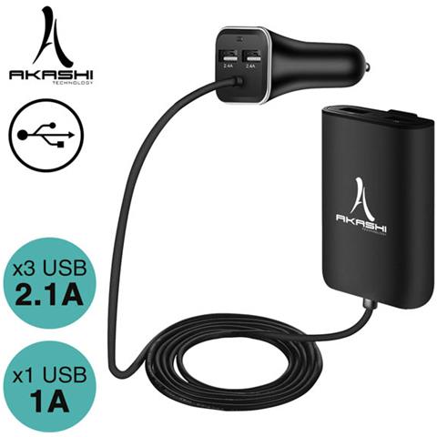 Caricabatterie Auto Accendisigari Hub Estensibile 7.3a / 4 Porte Usb - - Foto 5