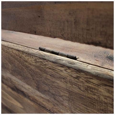 Panca In Legno Massello Di Recupero 86x40x60 Cm - Foto 10