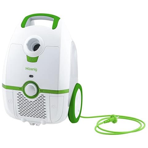 AXO720 Aspirapolvere a Traino con Sacco Potenza 700 Watt Colore Bianco / Verde - Foto 2