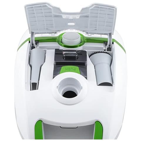 AXO720 Aspirapolvere a Traino con Sacco Potenza 700 Watt Colore Bianco / Verde - Foto 5