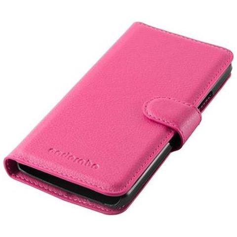 Custodia Compatibile Con Htc One X / X+ In Rosa Vivo - Coperchio Protettiva Con Chiusura Magnetica, Funzione Stand E Tasca Per Le Carte - Foto 2