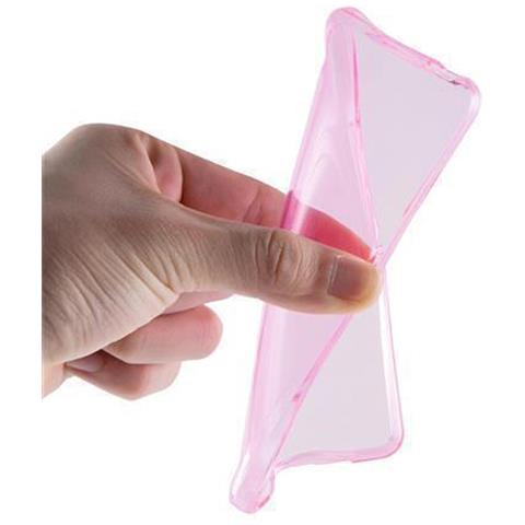 Custodia Compatibile Con Sony Xperia M5 In Rosa Transparente - Coperchio Protettivo In Silicone Tpu Flessibile - Foto 9