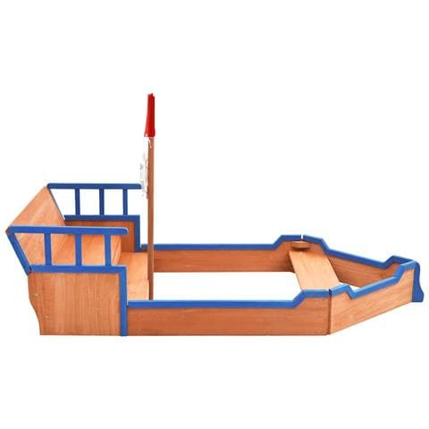 Sabbiera Nave dei Pirati in Legno di Abete 190x94,5x101 cm - Foto 9