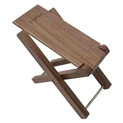 Legno Solido Chitarra Poggiapiedi 4 Livelli Di Altezza Adjusatble Nero Noce Chitarra Footres Pieghevole (noce Nera Poggiapiedi)  - Foto 1