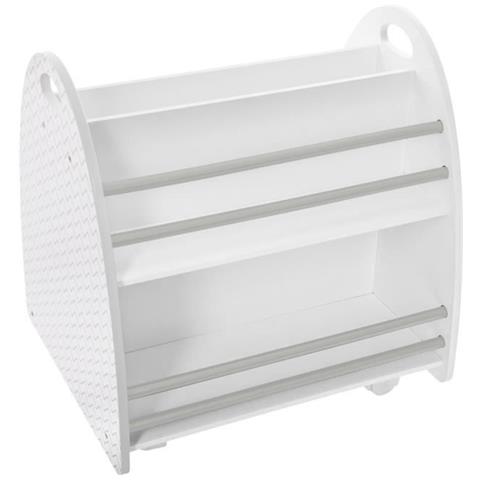 Libreria Per Bambini Bassa 2 Lati - Grigio Chiaro - L 47,5 X P 40 X H 50 Cm - Foto 1