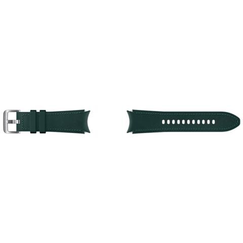 Et-shr88sgegeu Cinturino Pelle Per Galaxy Watch 4 Galaxy Watch 4 Classic Taglia S M Verde - Foto 2