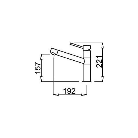 Miscelatore Monocomando Modello Sava 24.4 cm Colore Bianco Antico 62 - Foto 2