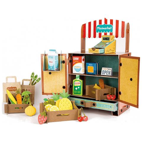 Roleplay Play Creative Minimarket Cartone 8 Pezzi - Foto 1