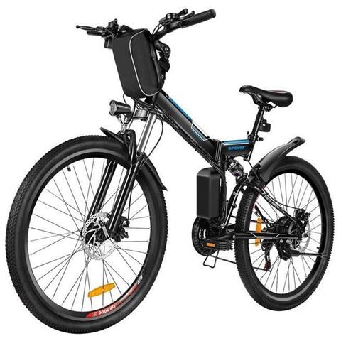MAVERICK COMMERCE - Bicicletta Pieghevole | Mountain Bike Elettrica | Nero  | 36v | 30 Km / h - ePRICE