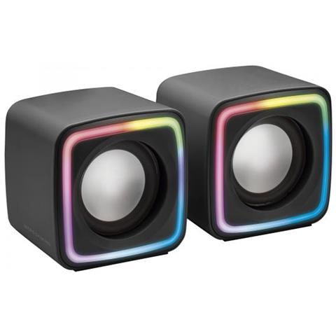 MSCUBE Altoparlanti Gaming RGB 8 W USB tipo A Colore Nero - Foto 1