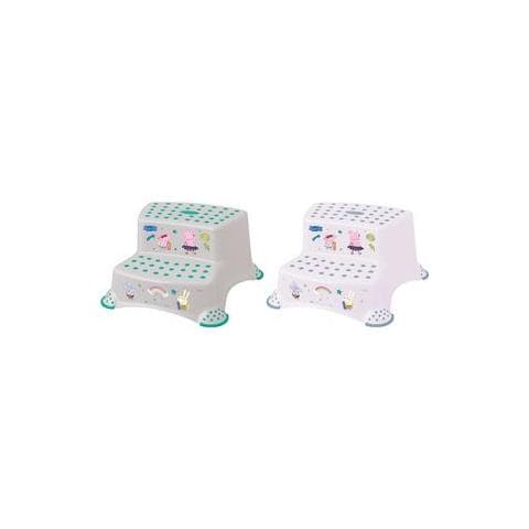 Kids Tritthocker Igor ""peppa Pig"", Nordic-white Mit Aufdruck, Tragkraft: 120 Kg, Mit Anti-rutsch-fen, - 1 Stck (1003251919400) - Foto 1