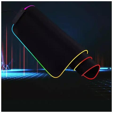 Tappetino Rgb Per Mouse Xxl Pad Mousepad Gaming Extra Large Tappeto 800 X 300 - Foto 8