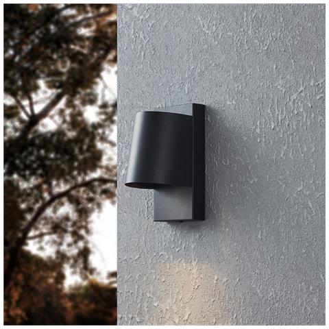Applique Contemporanea Da Esterno Stagnone 1 Luce Alluminio Nero - Foto 1