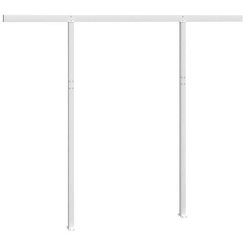 Set Pali per Tenda da Sole Bianco 300x245 cm Ferro - Foto 2