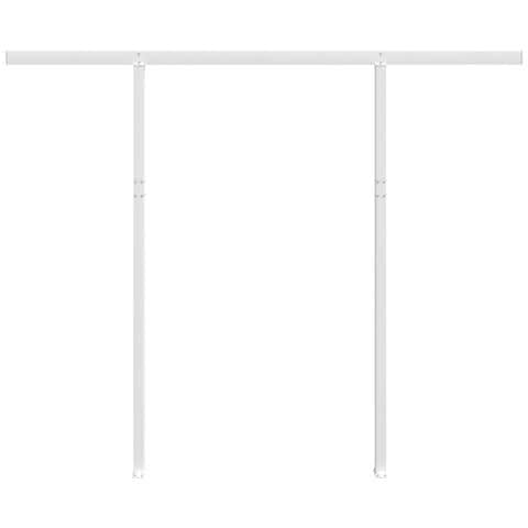 Set Pali per Tenda da Sole Bianco 300x245 cm Ferro - Foto 3