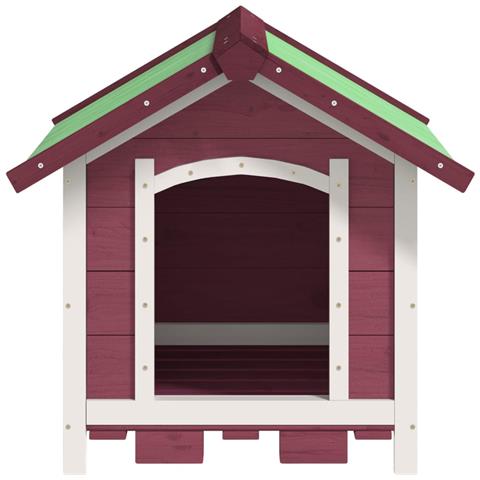 Cuccia Per Cani Moka 65x65x61,5 Cm In Legno Massello Di Pino - Foto 2