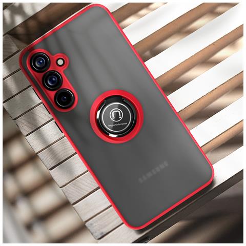 Cover Per Samsung Galaxy A55 Anello Metallico Supporto Ringrip - Foto 5