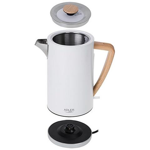 Bollitore Adler Ad 1347w Bianco Legno 2200 W 1850 W 1,7 L - Foto 2