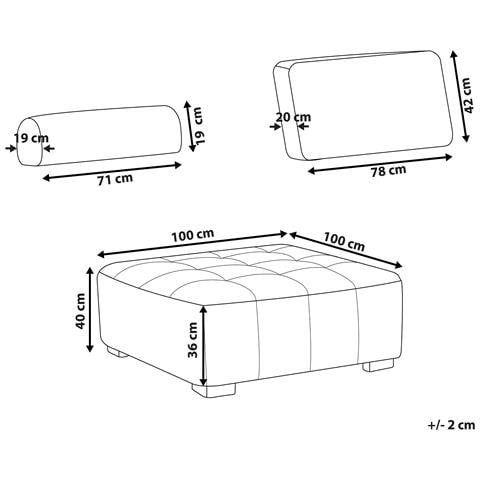 Sezione A 1 Posto Tibro Tessuto Grigio - Foto 2