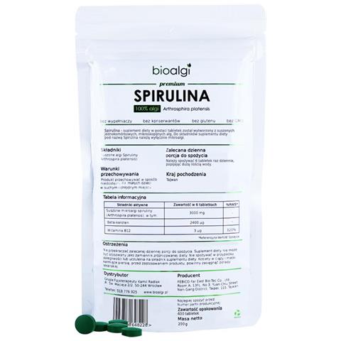 Spirulina Platensis Bioalga 100% Naturale 400 Compresse - Integratore Alimentare - Foto 1