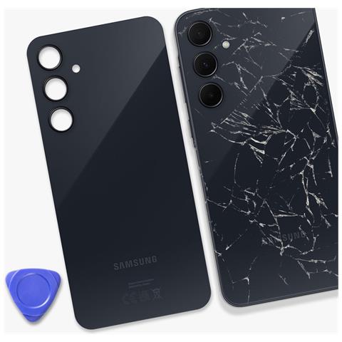 Vetro Posteriore Originale Galaxy A35 5g, Blu Scuro - Foto 4