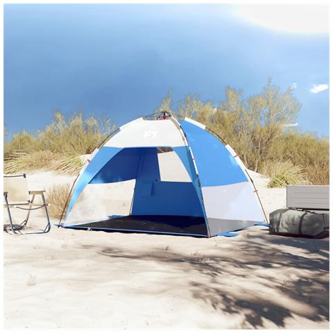 Tenda da Spiaggia 2Persone Azzurro Rilascio Rapido Impermeabile - Foto 3