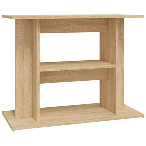 Supporto Acquario 80x35x60cm in Legno Multistrato Rovere Sonoma - Foto 1