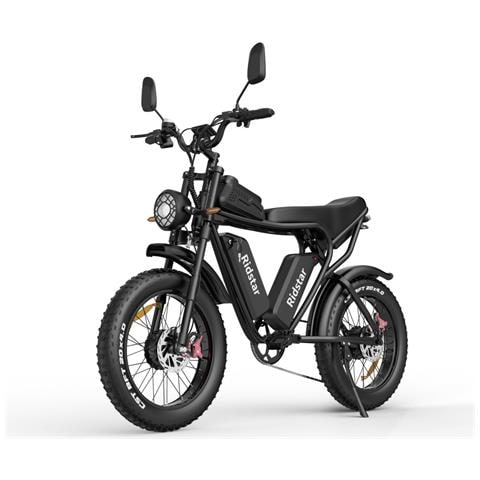 Q20 Bicicletta Elettrica - Doppio Motore 750w*2 Doppio Batteria 48v20ah*2 Ruote 20 Pollici Freno A Disco Idraulico - Nero - Foto 1