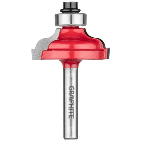 Fresa Per Sagomare Con Cuscinetto, Arrotondata, Hm, 32 X 12,9 Mm, Gambo 6 Mm - Foto 1