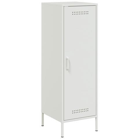 Credenza Bianca 36x39x113 Cm In Acciaio - Foto 1