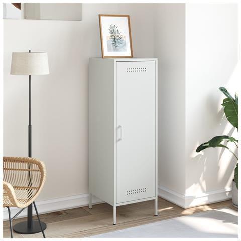Credenza Bianca 36x39x113 Cm In Acciaio - Foto 10