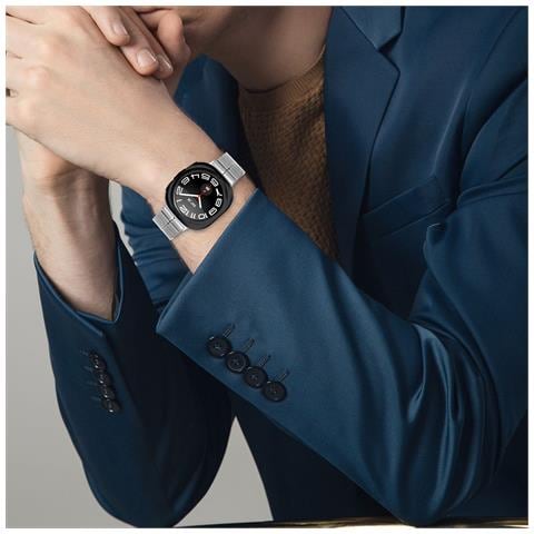 Cinturino Per Orologio Samsung Watch 7 47mm Argento Silver - Foto 5