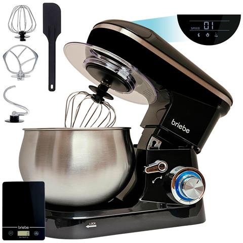 Robot da Cucina KM1164B con Capacità 5 Litri 6 Velocità Potenza 1800W Bilancia da Cucina Colore Nero - Foto 1