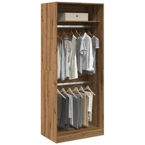 Armadio Rovere Artigianale 80x50x200 Cm In Legno Multistrato - Foto 1