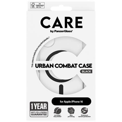 CARE by PG BLK MagSafe iPhone16 6.1 custodia per cellulare Cover Trasparente - Foto 4
