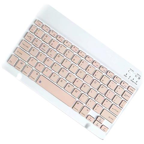 Combinazione Tastiera E Mouse Bluetooth - Set Tastiera E Mouse Wireless Ricaricabile Da 10 Pollici Con Custodia (rosa) - Foto 3