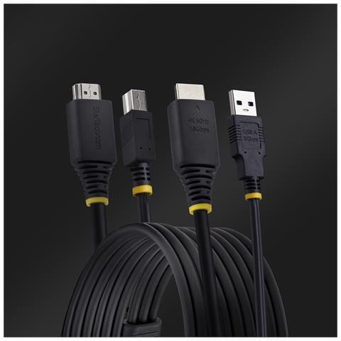 Cavo KVM HDMI e USB 5Gbps da 1,8m, Cavo Combinato HDMI 2.0 4K 60Hz e USB-A 3.0 per Switch KVM - Foto 2