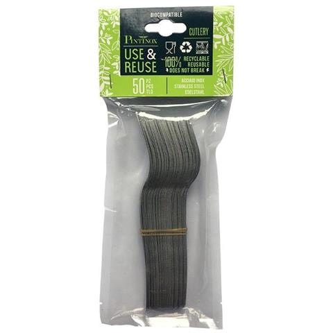 USE&REUSE Forchetta tavola Confezione - Confezione da 50 pezzi Made in Italy - Foto 2