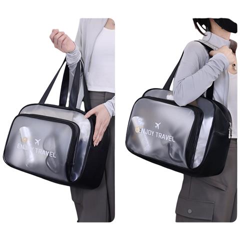 Elegante Borsa Sportiva Da Nuoto Con Separazione Asciutto/bagnato Black - Foto 6