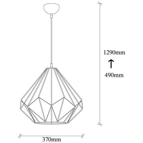 Sasha Sospensione A Filo In Ferro Nero - Foto 4
